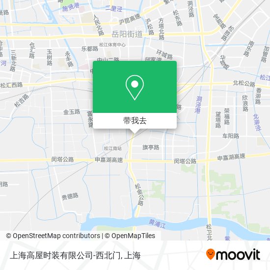 上海高屋时装有限公司-西北门地图
