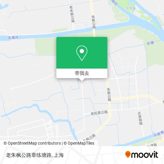 老朱枫公路章练塘路地图