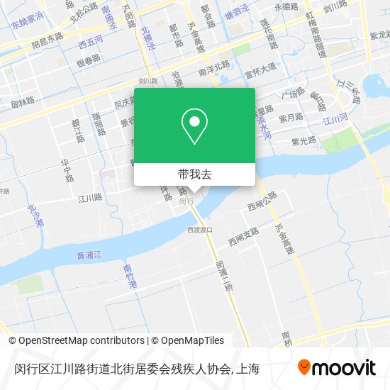 闵行区江川路街道北街居委会残疾人协会地图