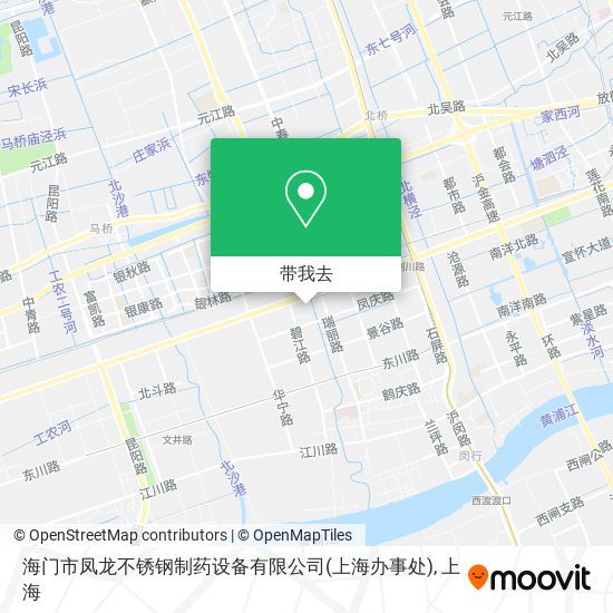 海门市凤龙不锈钢制药设备有限公司(上海办事处)地图