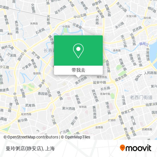 曼玲粥店(静安店)地图