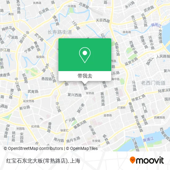 红宝石东北大板(常熟路店)地图