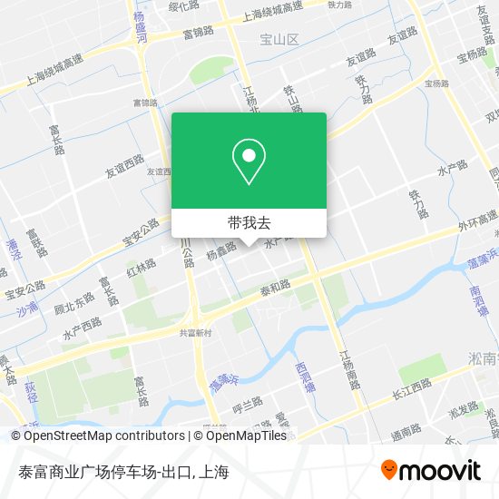 泰富商业广场停车场-出口地图
