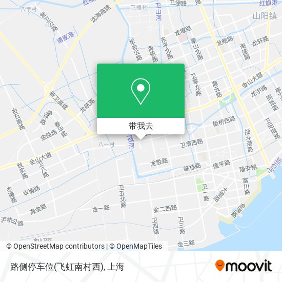 路侧停车位(飞虹南村西)地图