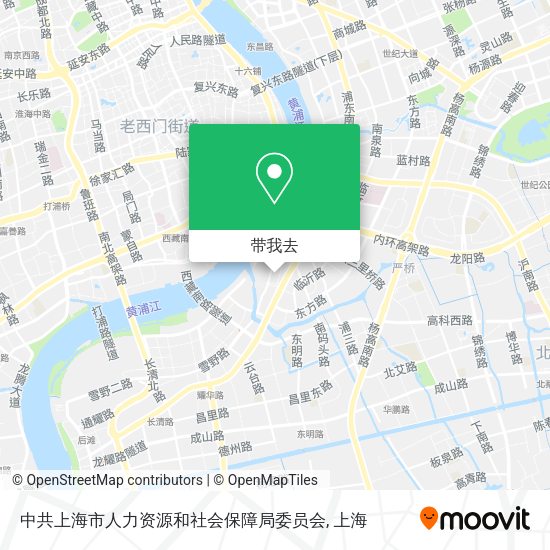 中共上海市人力资源和社会保障局委员会地图