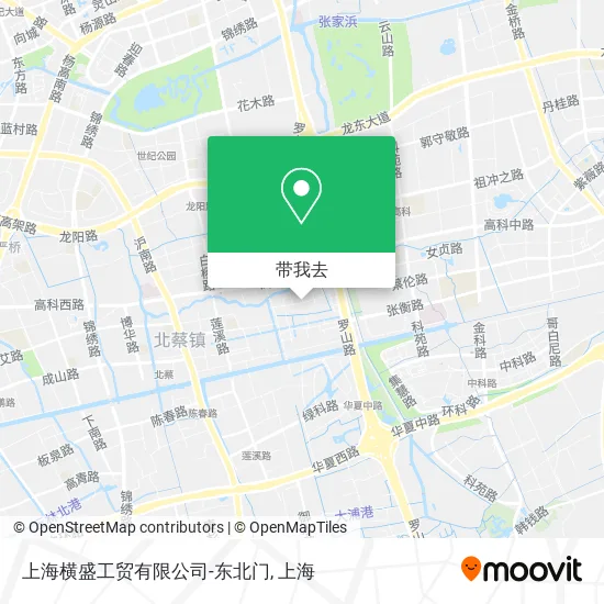 上海横盛工贸有限公司-东北门地图