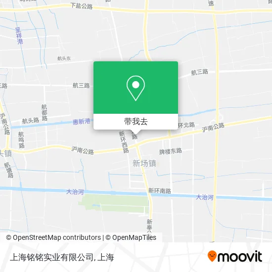上海铭铭实业有限公司地图