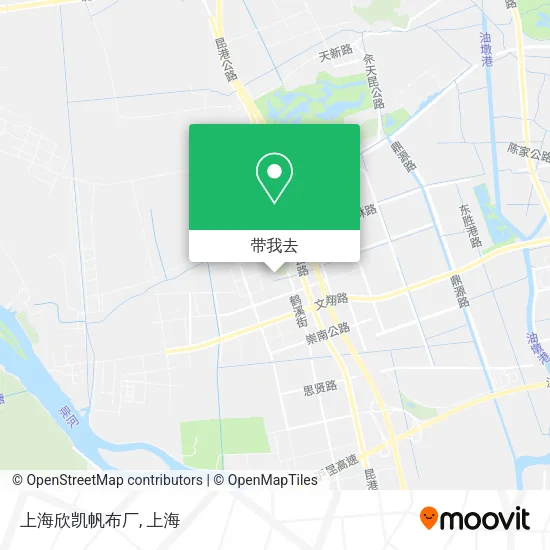 上海欣凯帆布厂地图