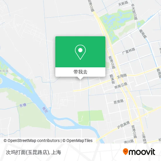 次坞打面(玉昆路店)地图