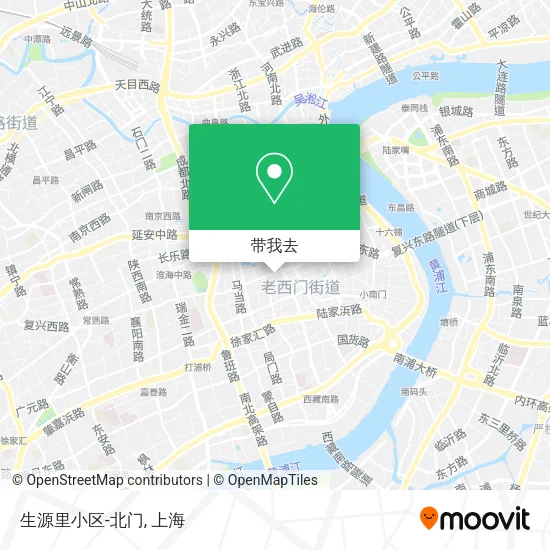 生源里小区-北门地图