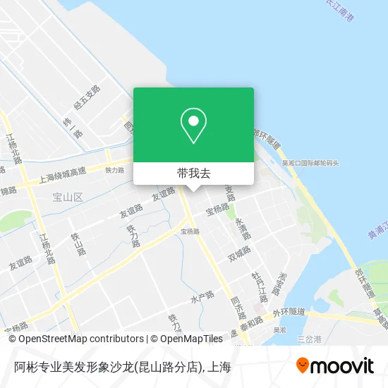 阿彬专业美发形象沙龙(昆山路分店)地图