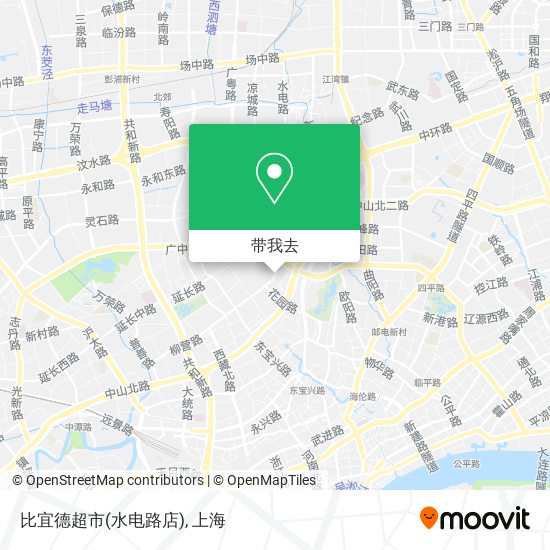 比宜德超市(水电路店)地图