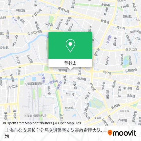 上海市公安局长宁分局交通警察支队事故审理大队地图