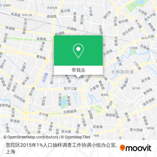 普陀区2015年1%人口抽样调查工作协调小组办公室地图
