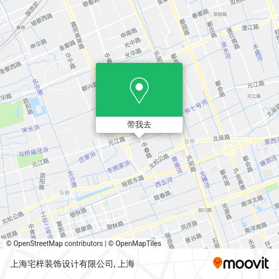 上海宅梓装饰设计有限公司地图