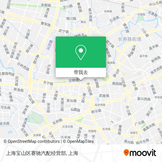 上海宝山区赛驰汽配经营部地图