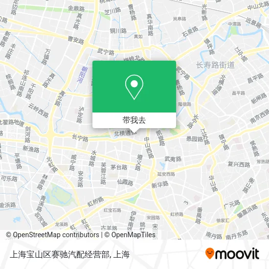 上海宝山区赛驰汽配经营部地图
