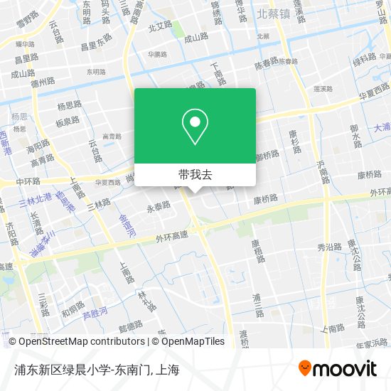 浦东新区绿晨小学-东南门地图