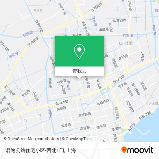 君逸公馆住宅小区-西北1门地图