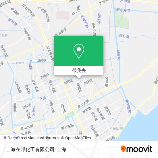 上海在邦化工有限公司地图