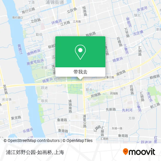 浦江郊野公园-如画桥地图