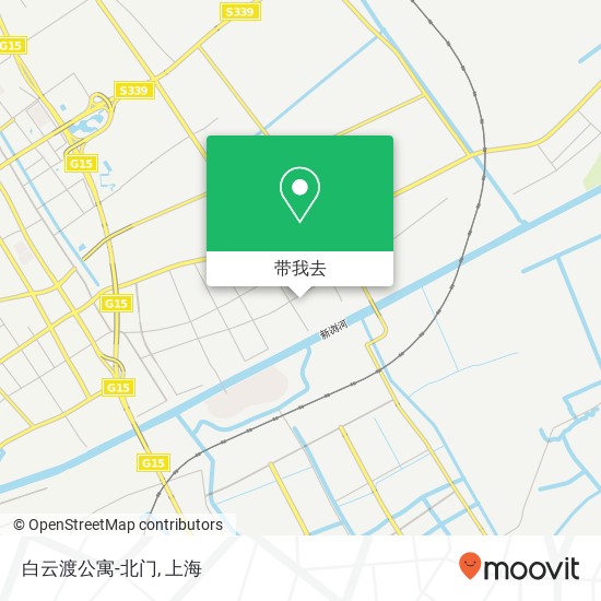 白云渡公寓-北门地图