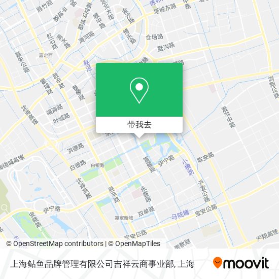 上海鲇鱼品牌管理有限公司吉祥云商事业部地图