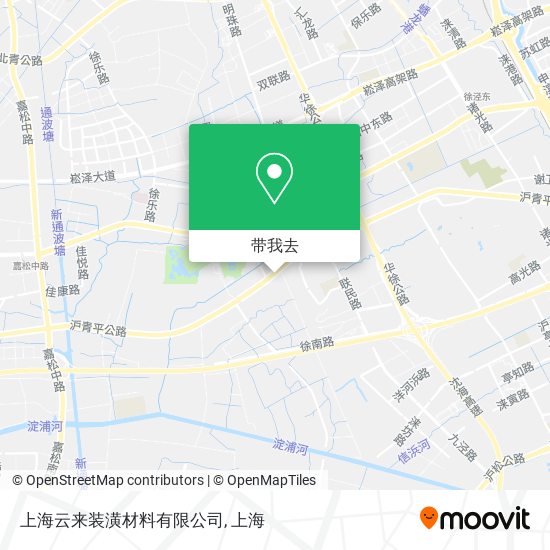 上海云来装潢材料有限公司地图