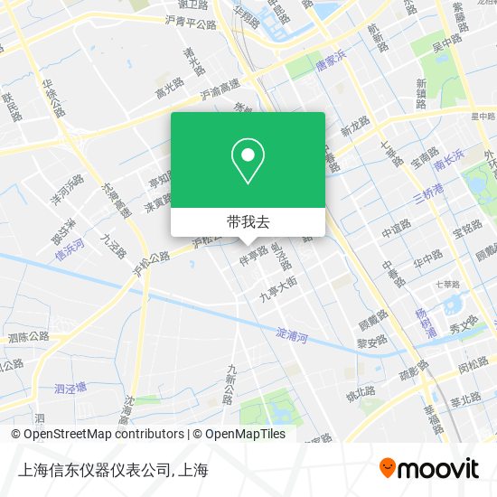 上海信东仪器仪表公司地图