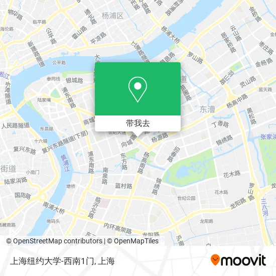 上海纽约大学-西南1门地图