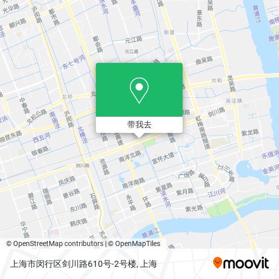 上海市闵行区剑川路610号-2号楼地图