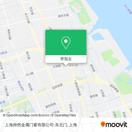 上海帅然金属门窗有限公司-东北门地图