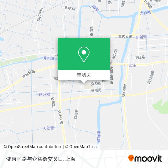 健康南路与众益街交叉口地图