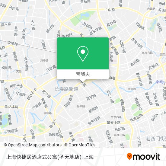 上海快捷居酒店式公寓(圣天地店)地图