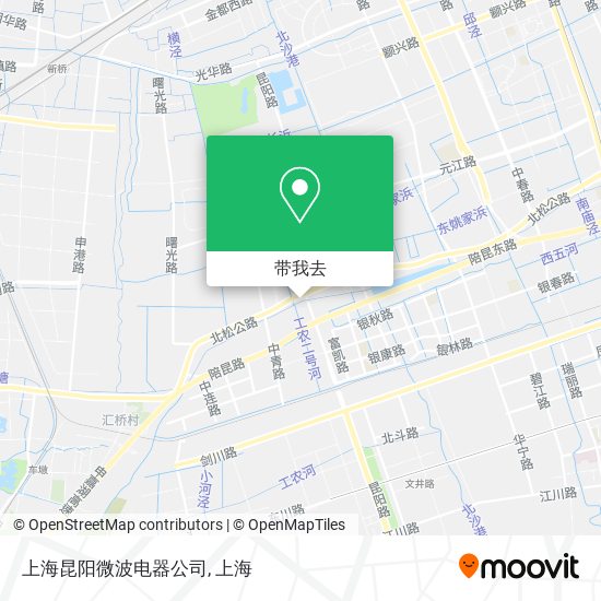 上海昆阳微波电器公司地图