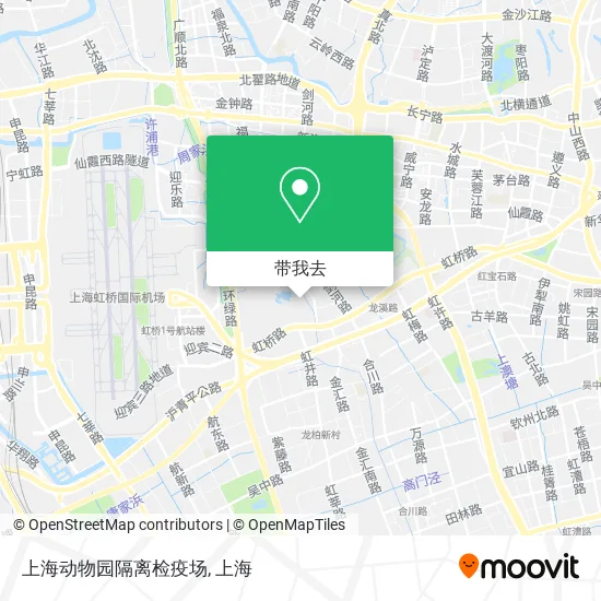 上海动物园隔离检疫场地图