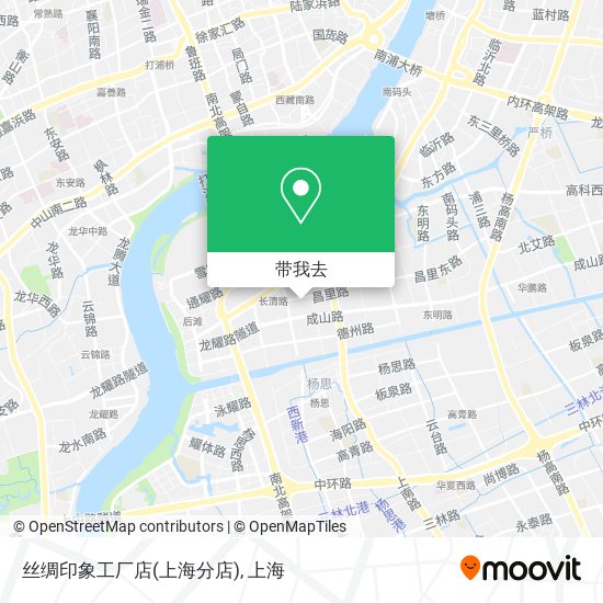 丝绸印象工厂店(上海分店)地图