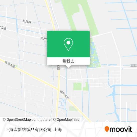 上海宏新纺织品有限公司地图