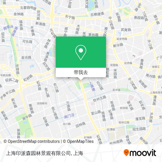 上海印派森园林景观有限公司地图