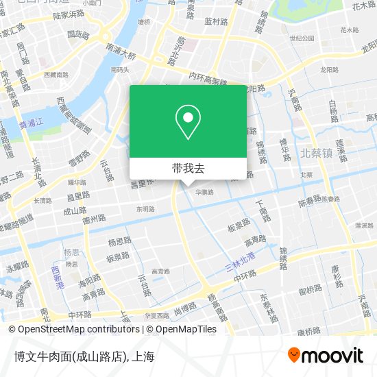 博文牛肉面(成山路店)地图