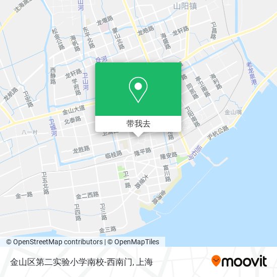 金山区第二实验小学南校-西南门地图
