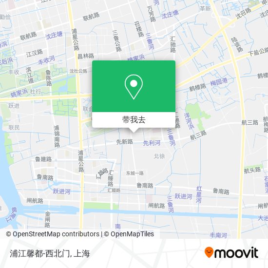 浦江馨都-西北门地图