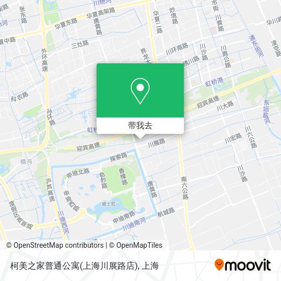 柯美之家普通公寓(上海川展路店)地图