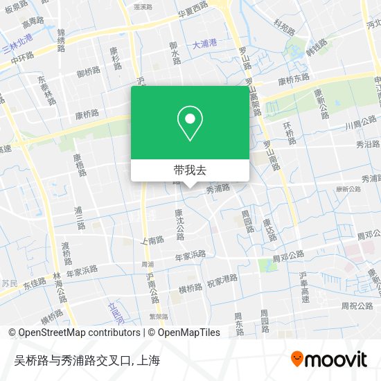 吴桥路与秀浦路交叉口地图