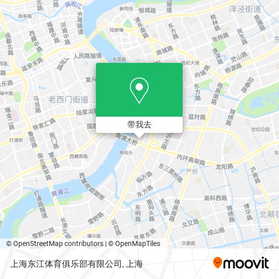 上海东江体育俱乐部有限公司地图