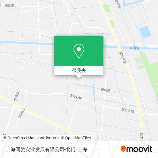 上海同赞实业发展有限公司-北门地图