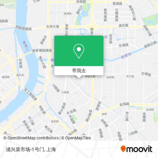 浦兴菜市场-1号门地图