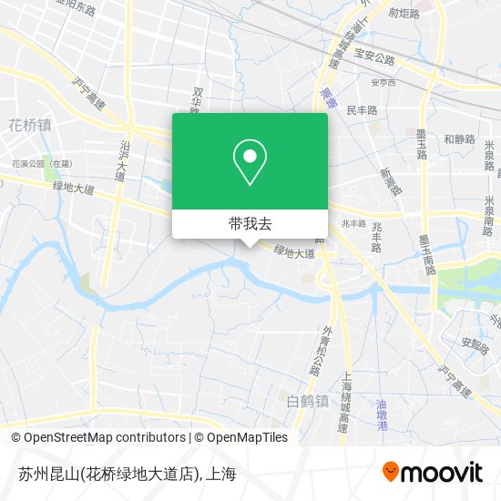 苏州昆山(花桥绿地大道店)地图