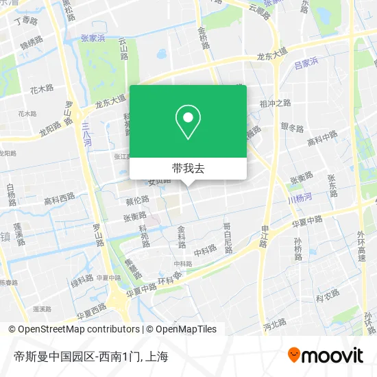 帝斯曼中国园区-西南1门地图