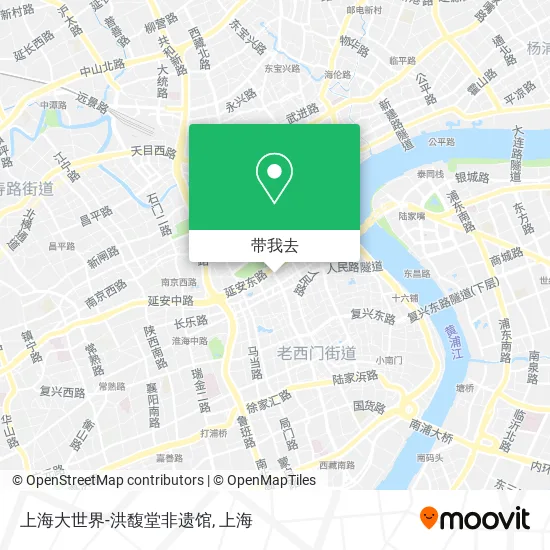 上海大世界-洪馥堂非遗馆地图